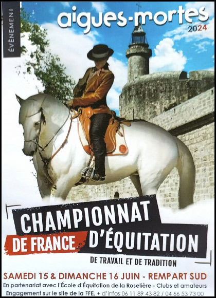 Aigues-Mortes :<br>Championnat de France d'Equitation de Travail 