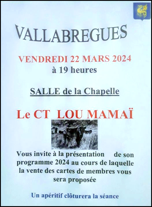 Lou Mamai de Vallabrègues présente sa saison 2024