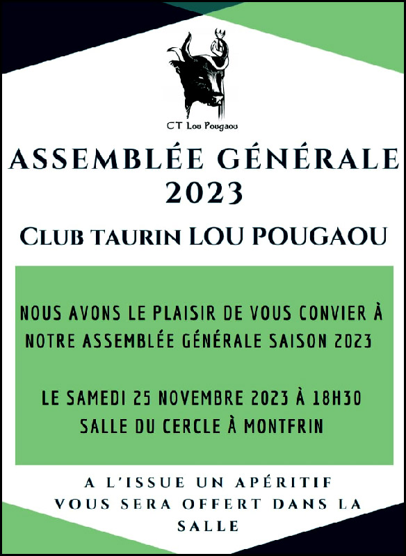 Montfrin : Assemblée Générale du CT lou Pougaou 