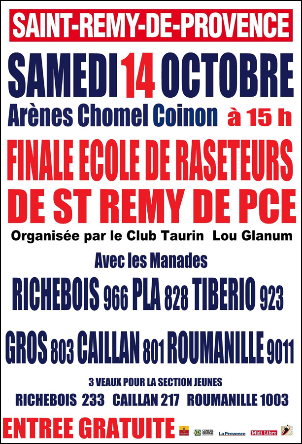 Finale de l'Ecole de Raseteurs de St Rémy