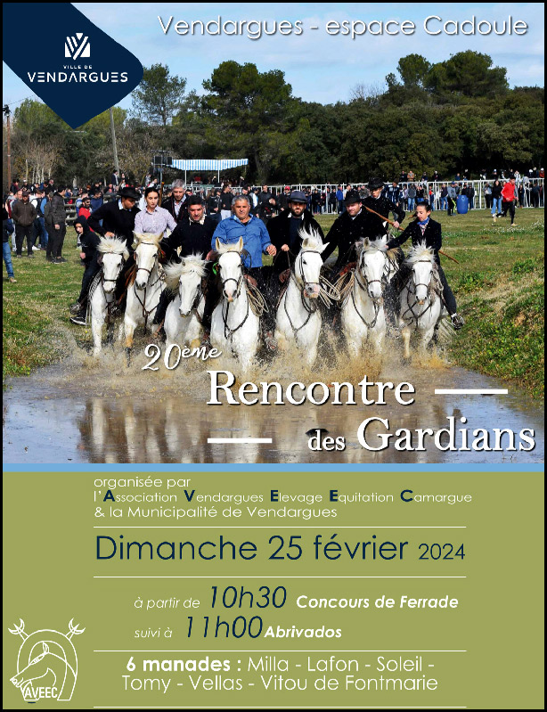 Vendargues - Espace Cadoule<br> 20ème Rencontre des Gardians