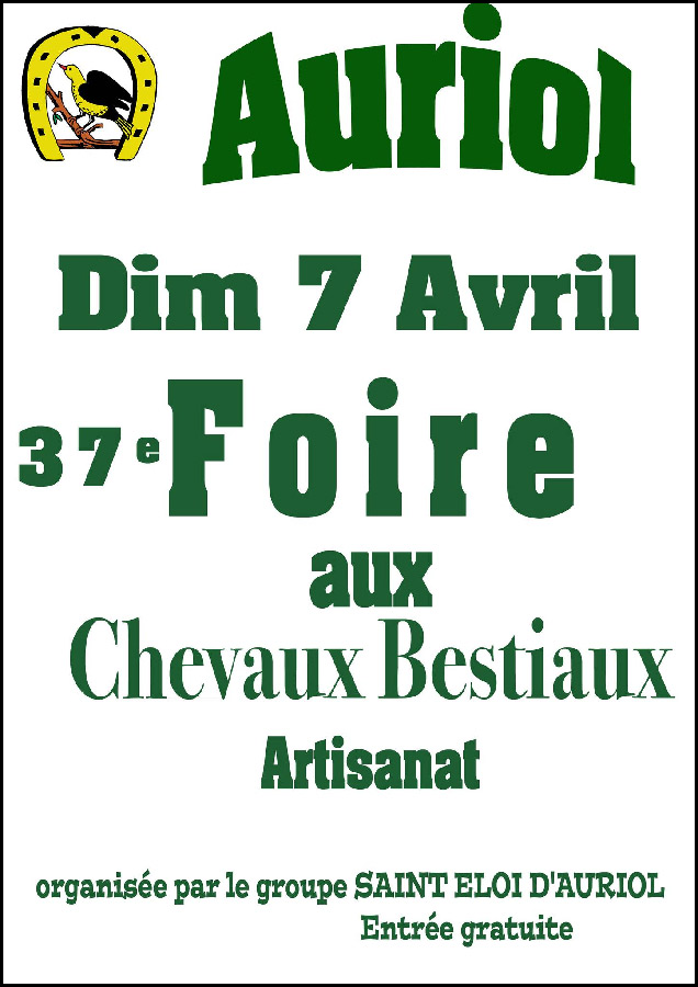 Auriol organise sa 37ème Foire aux Chevaux-Bestiaux