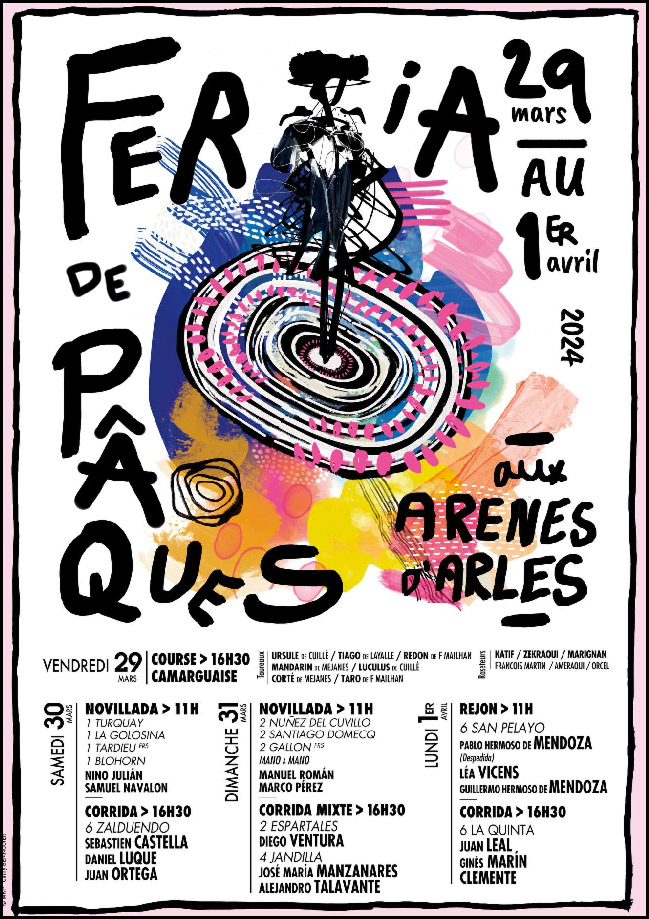 Programme de la Feria d'Arles - Pâques 2024