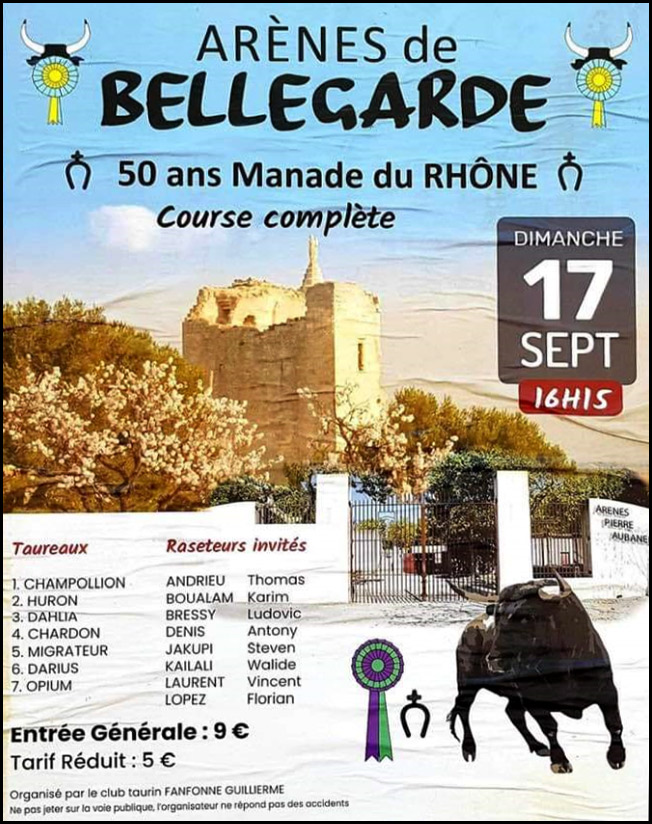 Bellagarde : 50 ans de la Manade du Rhône