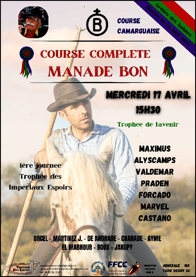 Taureaux Des Saintes nous propose une course complète de la Manade Bon<br>.