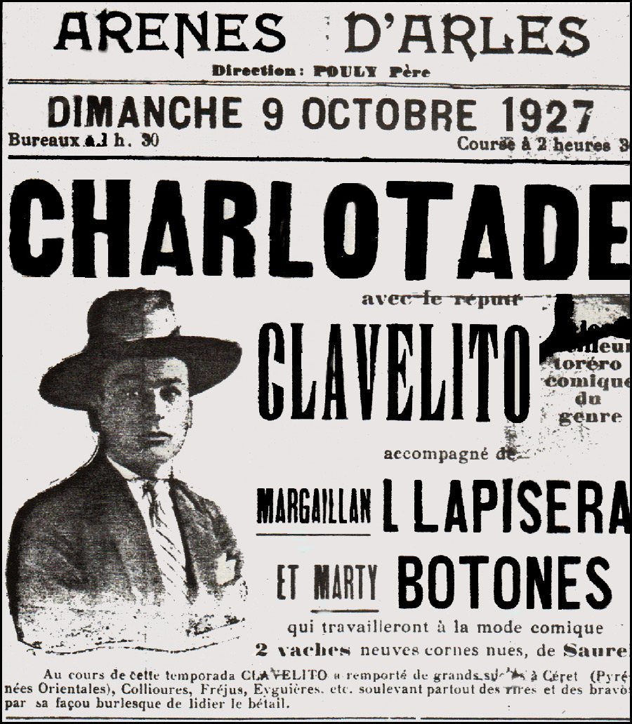 ARLES : Charlotade du 9 octobre 1927