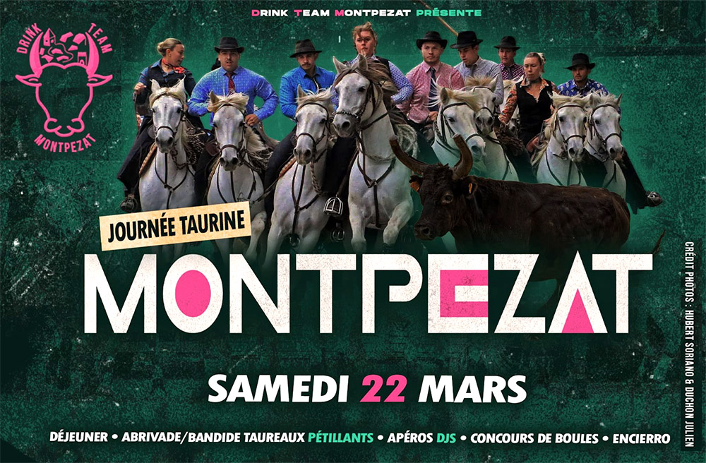 Programme de la Journée Taurine à MONTPEZAT<br>22 mars 2025<br>.