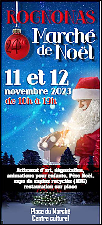 Rognonas : Marché de Noël 2023