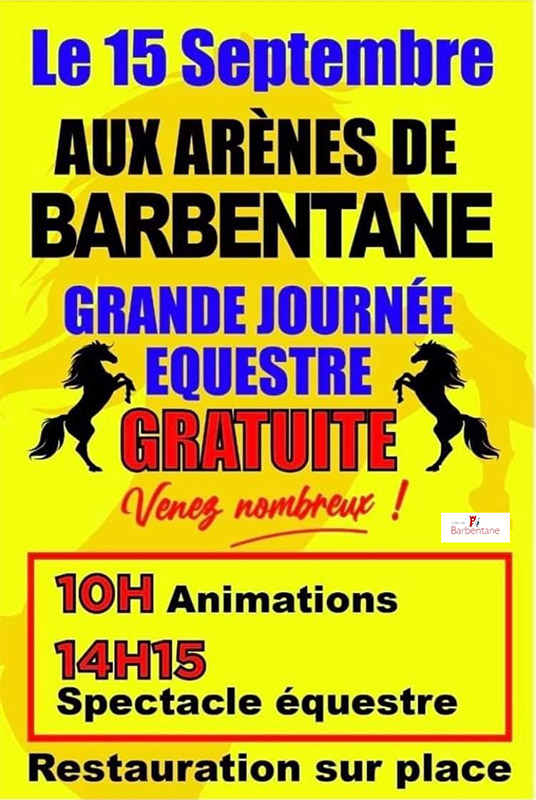 Barbentane :<br>Journée équestre GRATUITE