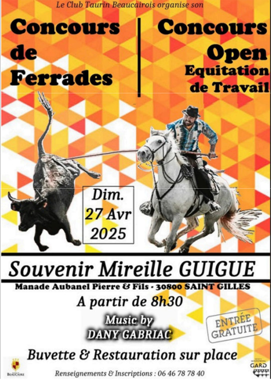 Concours de ferrades - "Souvenir Mireille GUIGUE"<br>organisé par le CT Beaucairois