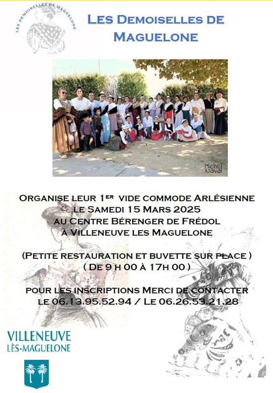 "Les Demoiselles de Maguelone" organisent leur 1er Vide-commode arlésienne