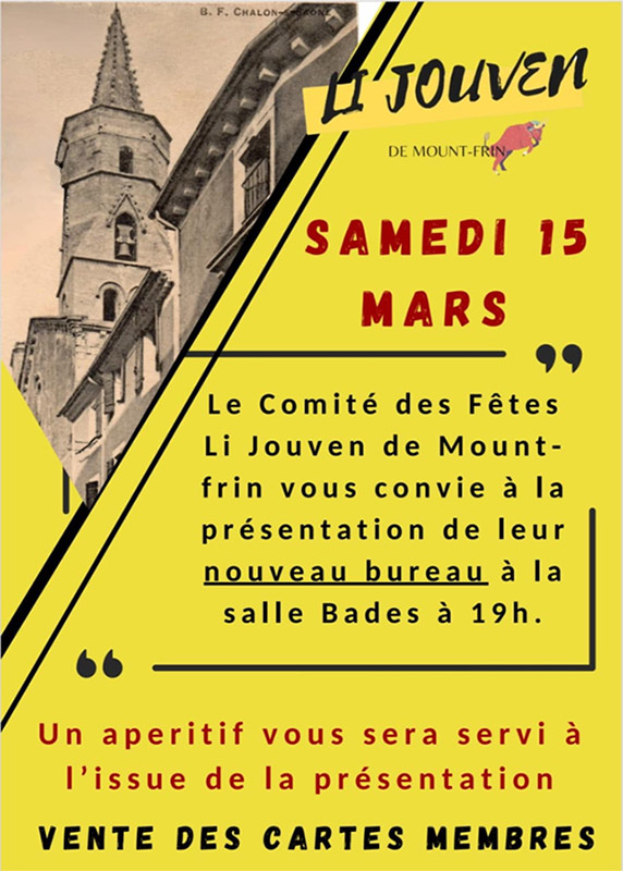 "Li Jouven" de Montfrin nous invite
