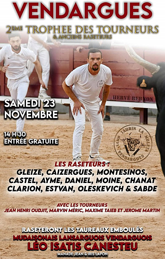 Vendargues :<br>IIème Trophée des Tourneurs & Anciens raseteurs