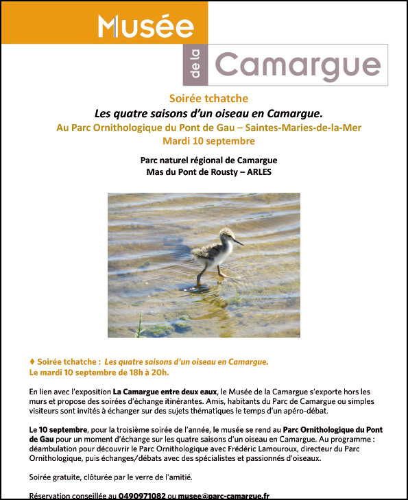 Soirée tchatche le 10 septembre 2024 - Pont de Gau<br>Gratuit