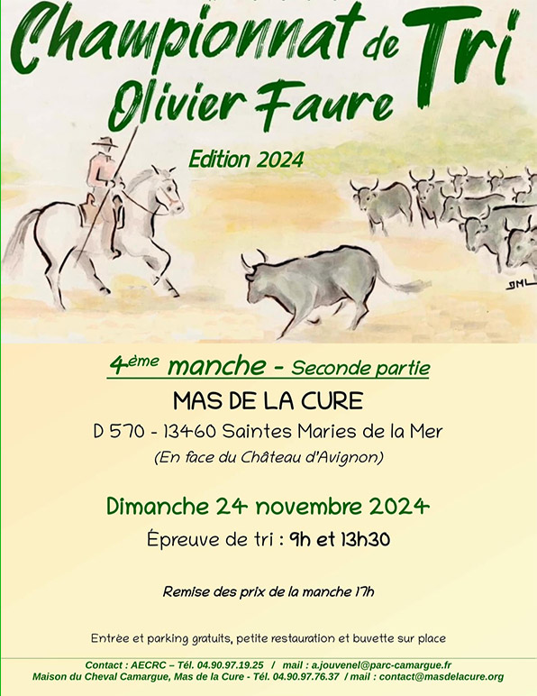 Les Saintes - Mas de la Cure<br>Championnat de Tri - Edition 2024