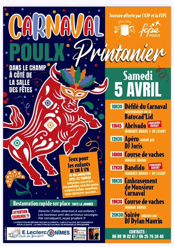 POULX :<br>La "Jeunesse Poulxoise" offre un samedi taurin :