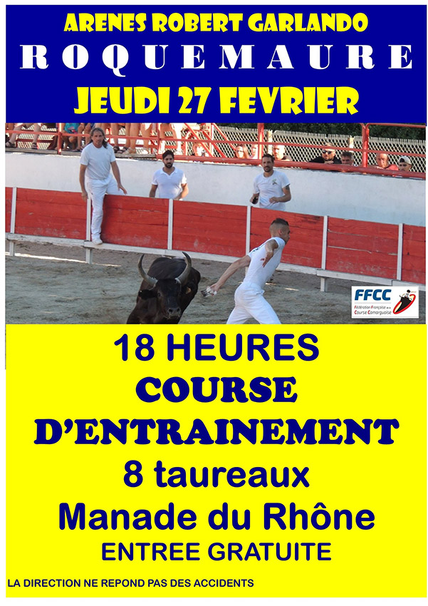 ROQUEMAURE :<br>Course d'entraînement