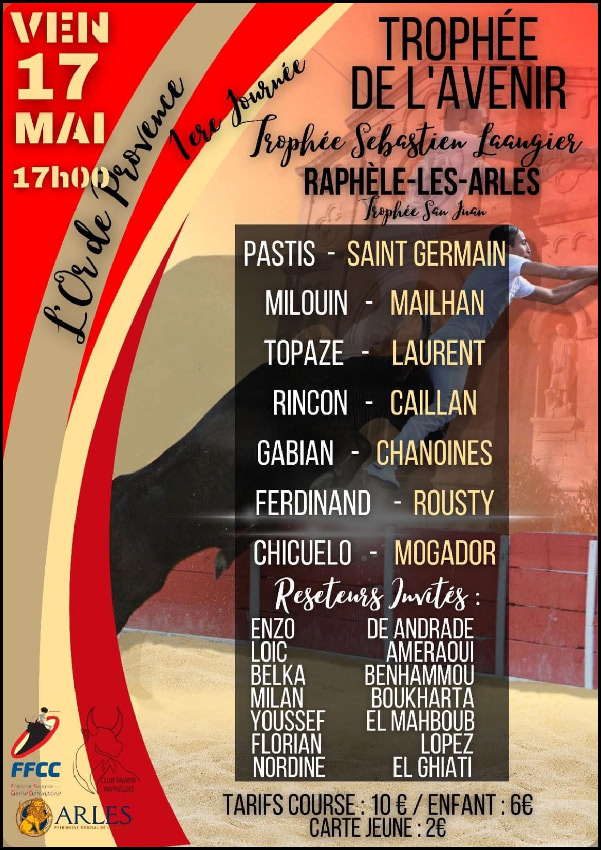 Le Club Taurin Raphèlois nous propose une course :