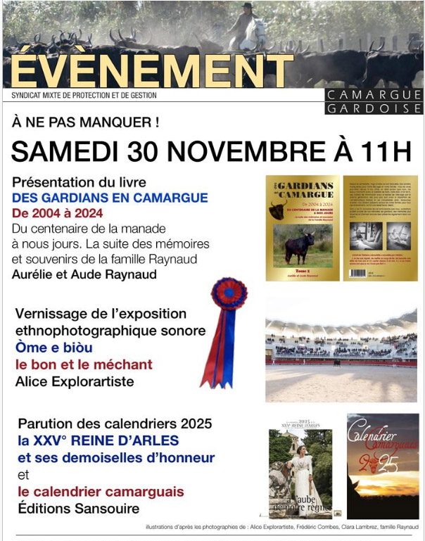 2024 : Le Centre du Scamandre nous propose :