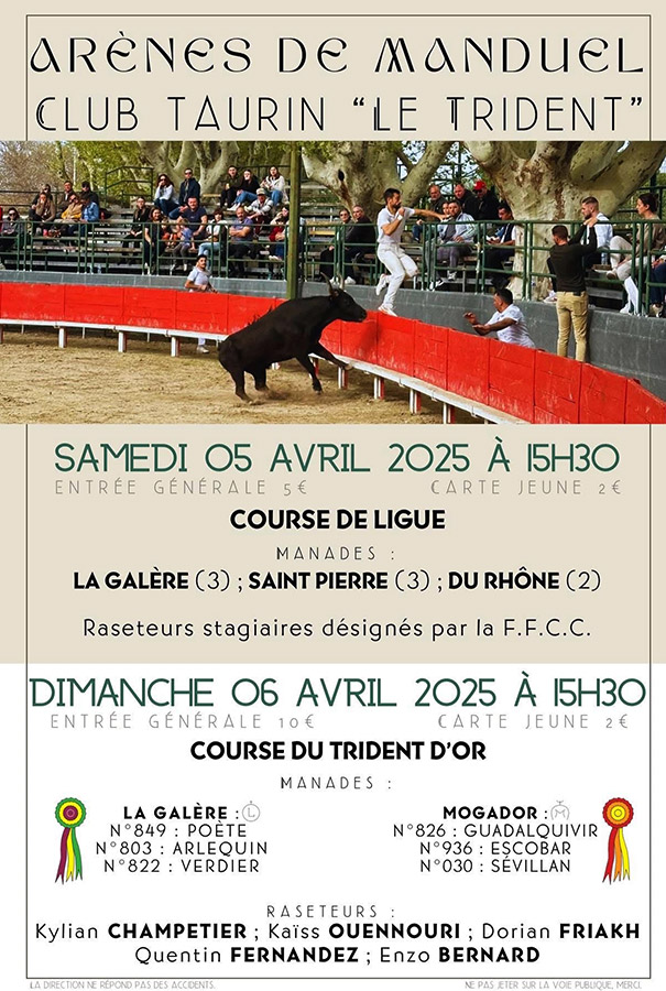 Manduel :<br>Le CT "Le Trident" organise un W-E taurin
