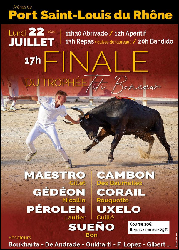 Port St-Louis du Rhône : finale Titi Boncœur<br>22 juillet 2024<br>.
