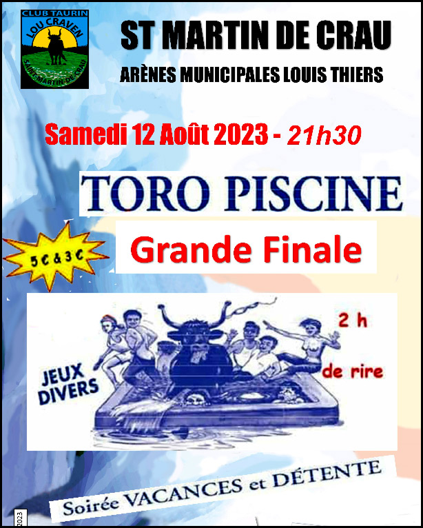 St Martin de Crau nous propose :<br>- un Toro-Piscine.