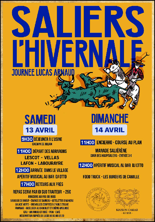 Le C.T. Lou Reboussié de Saliers nous propose sur 2 jours :<br>Saliers, L'Hivernale