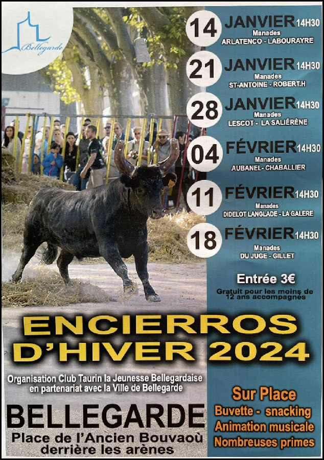 Bellegarde : Encierros d'hiver 2024