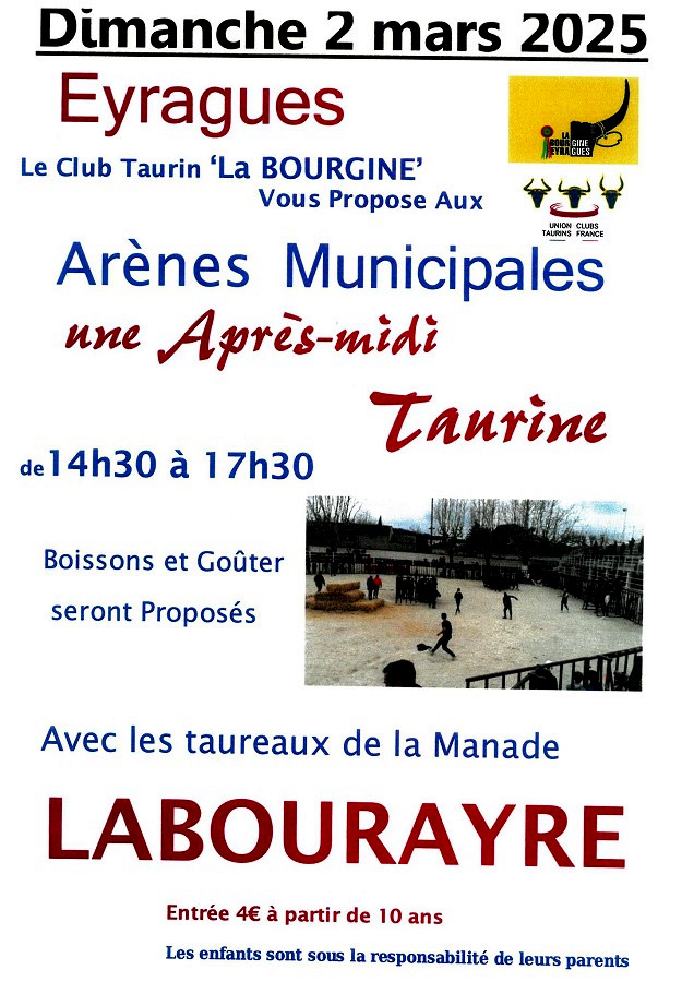 La Bourgine d'Eyragues propose un après-midi taurin