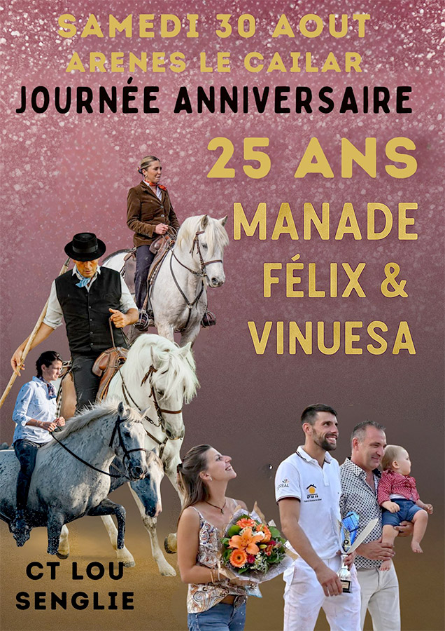 Le Cailar :<br>Journée anniversaire VINUESA - FELIX