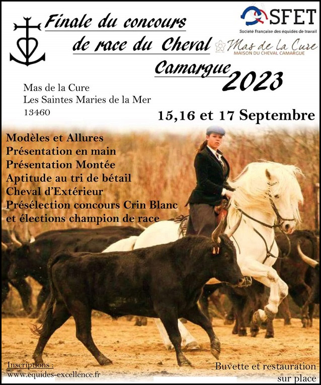 2023 : Finale du concours du Cheval Camargue