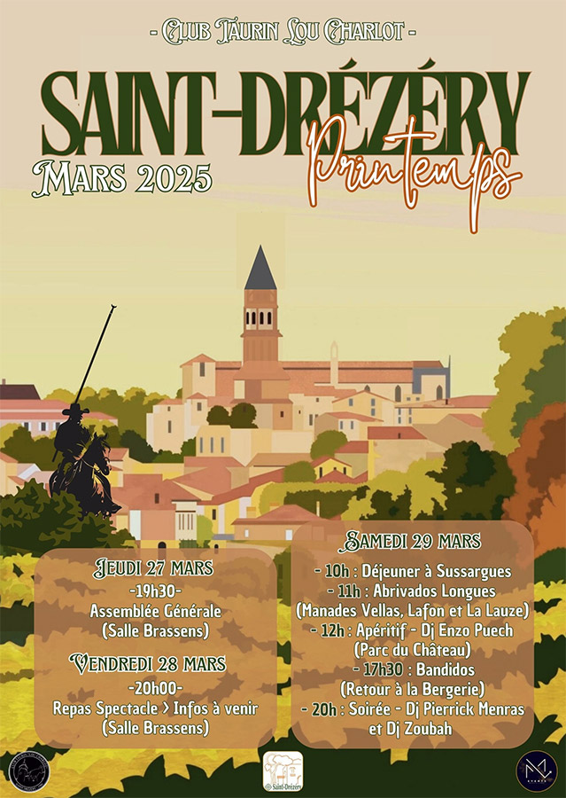 <u>St Drézéry</u><br>Avec le CT "Lou Charlot" 3 jours taurins
