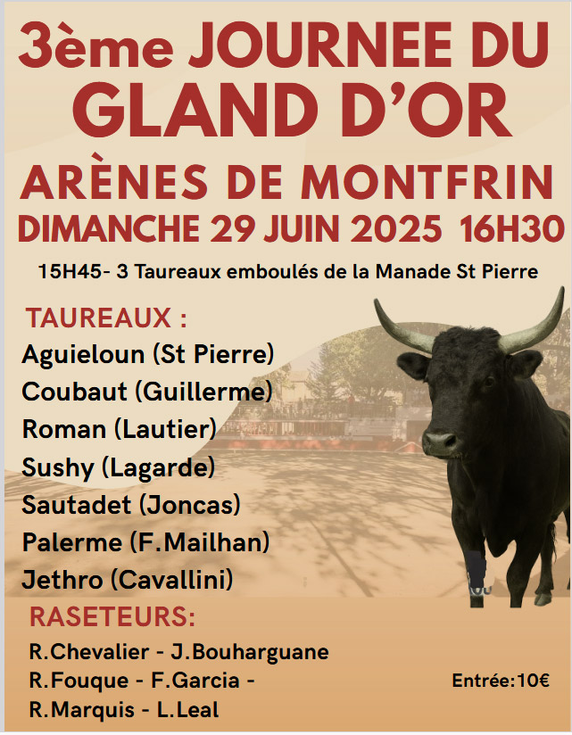 Montfrin :<br>3ème Journée du Gland d'Or