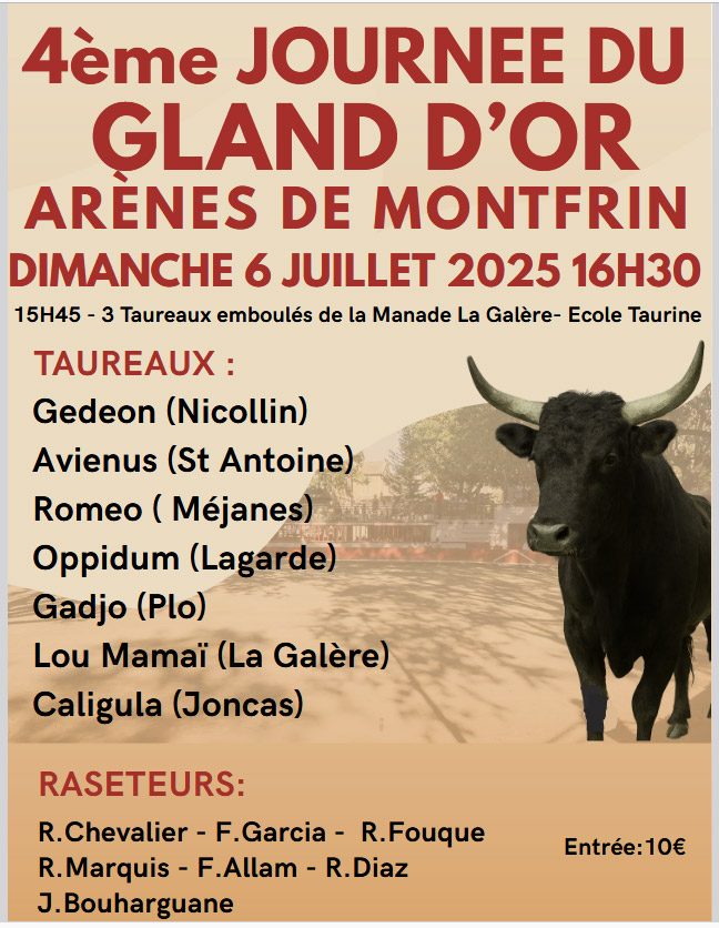 Montfrin :<br>4ème Journée du Gland d'Or