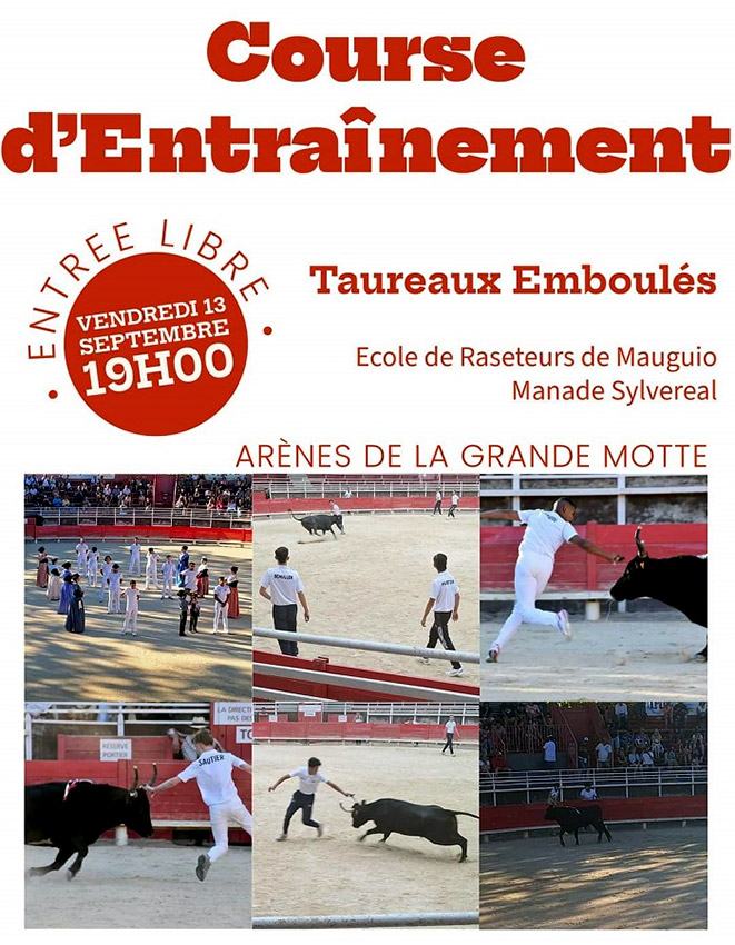 Grande Motte :<br>Course d'entraînement
