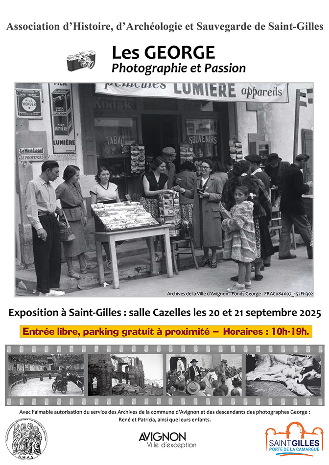 L'Association d'Histoire, d'Archéologie et Sauvegarde de Saint-Gilles expose.