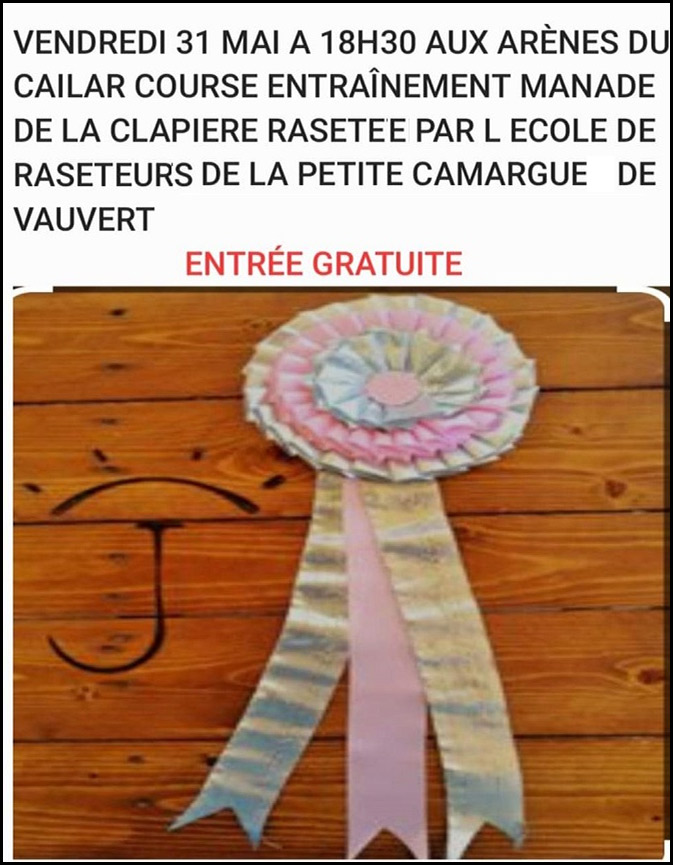 Le Cailar : course école le 31 mai 2024