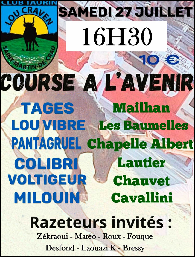 "Lou Craven" de St Martin de Crau nous propose :<br>.