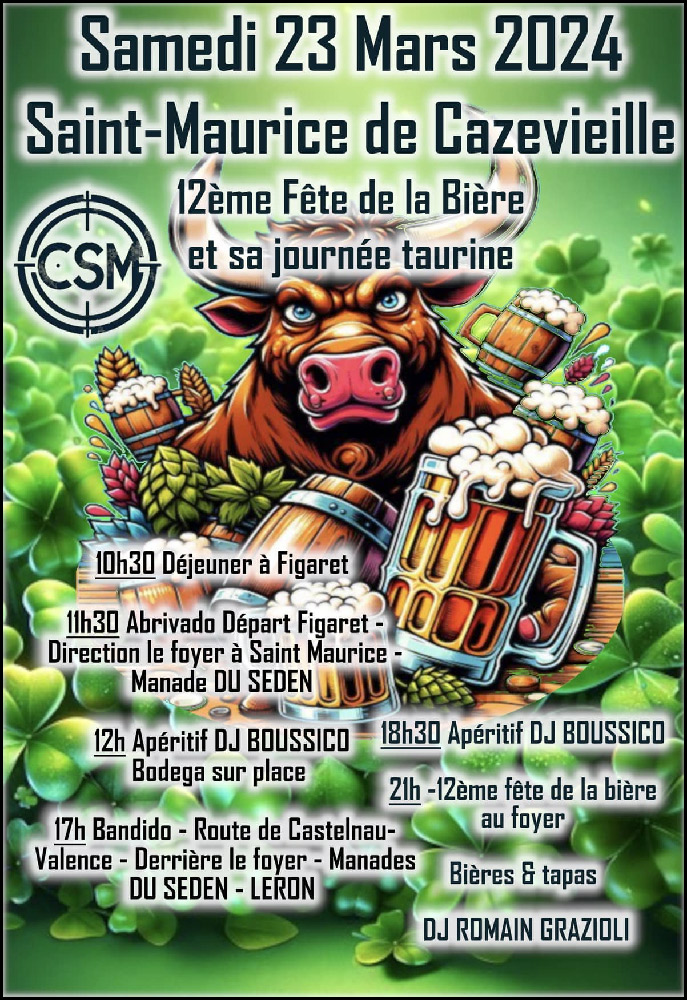 Une journée taurine à St-Maurice de Cazevieille.<br>Une affiche fantastique !!!