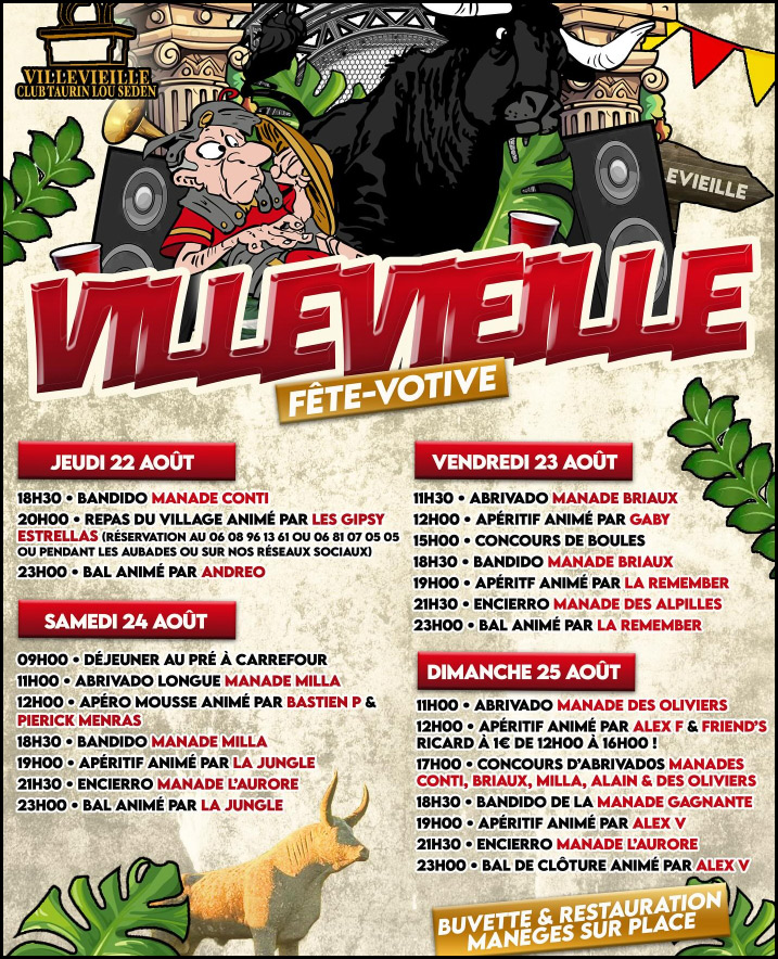 Fontvieille : programme détaillé de la Voto 2024