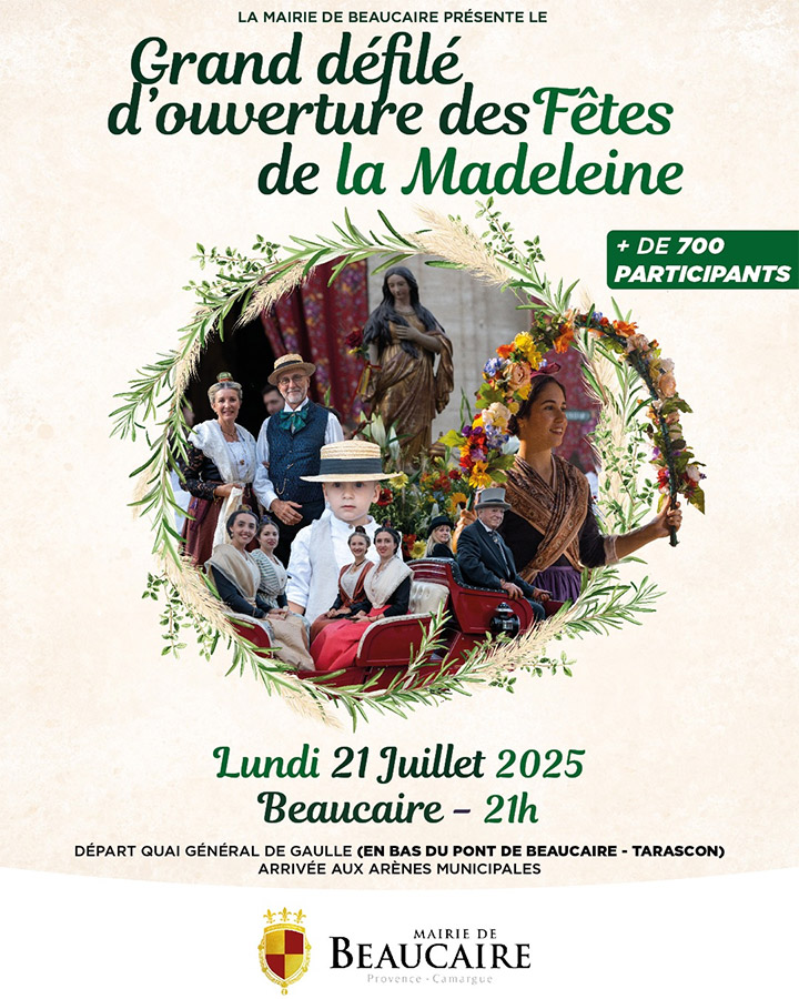 Ouverture des Fêtes de la Madeleine : le Défilé