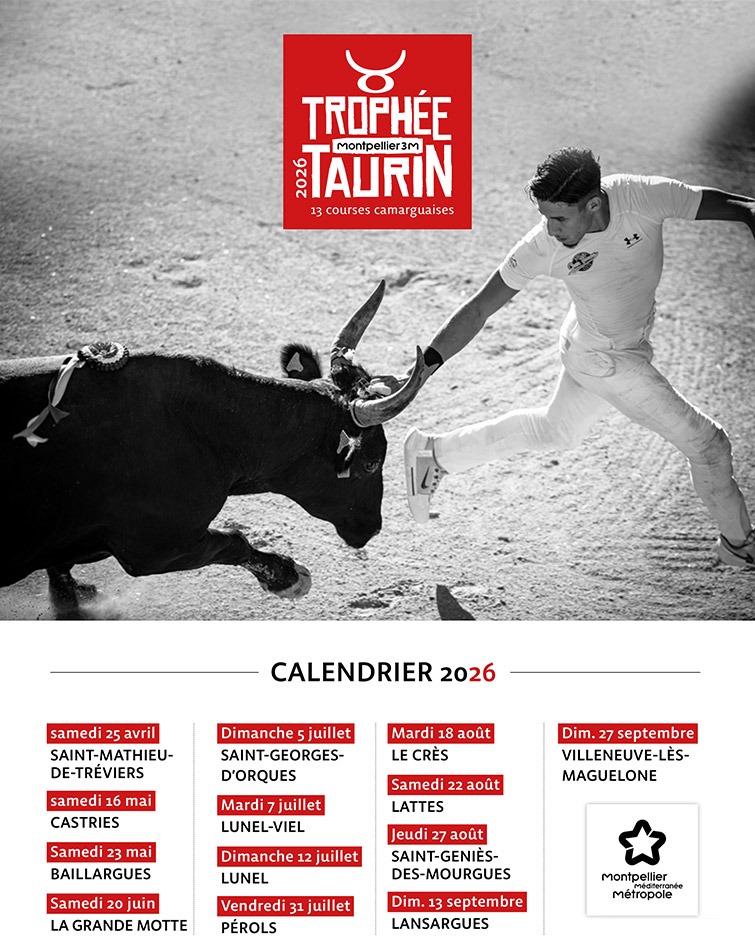 Calendrier 2026<br>Trophée Taurin 3M