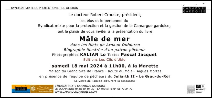 Centre du Scamandre : Présentation du livre "Mâle de Mer"