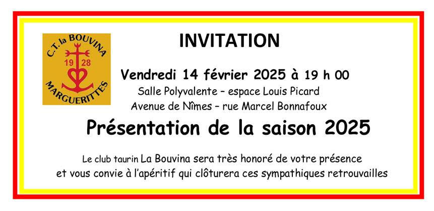 MARGUERITTES :<br>Présentation saison 2025