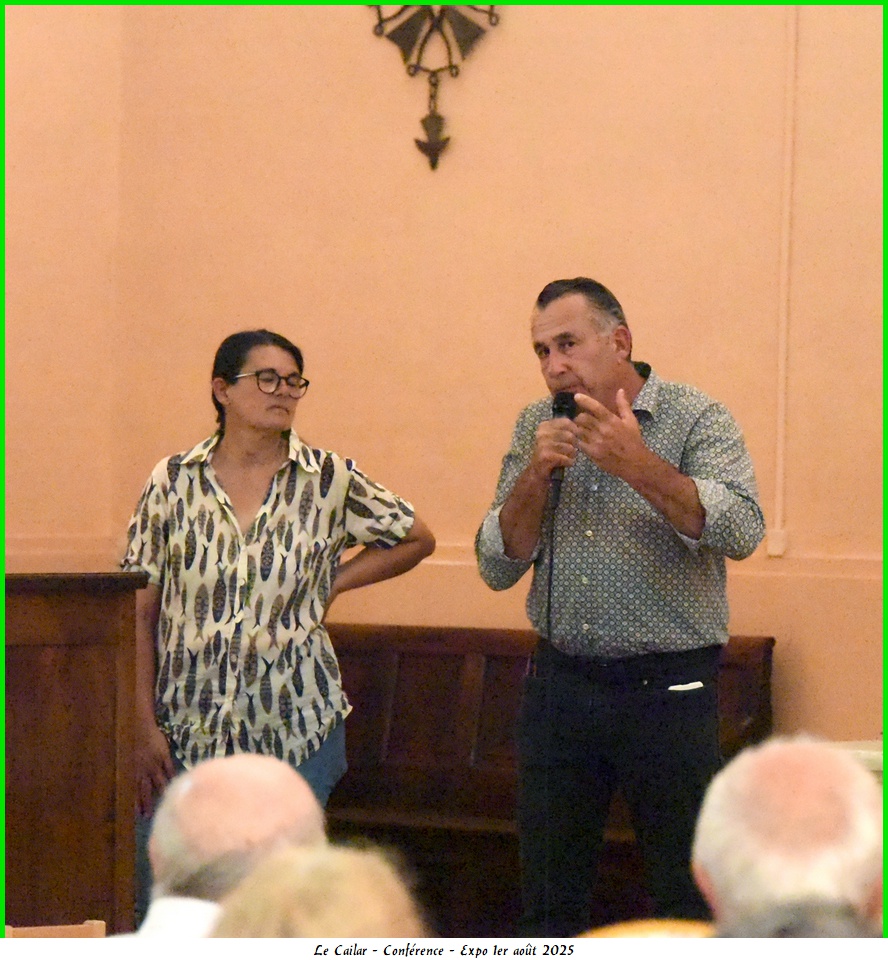 Le Cailar :<br>Images de la conférence d'Annelyse Chevalier