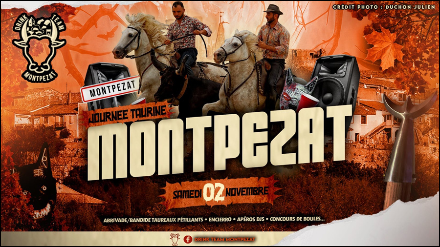 Montpezat nous propose une journée taurine<br> avec des <span style="color:#FF0000;">"taureaux pétillants"</span>