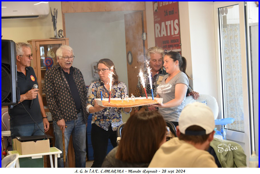 CAMARINA a fait son repas annuel et<br> son A. G. à la manade Raynaud<br><u><span style="color:#0000FF;">Troisième partie</span></u>
