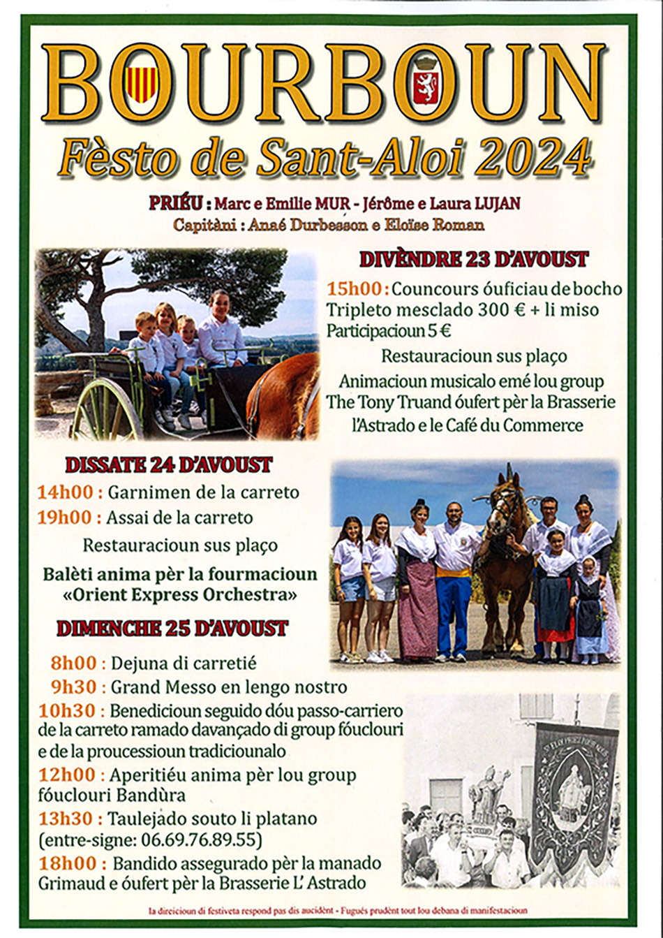 Boulbon : Fête de la Saint-Eloi 2024