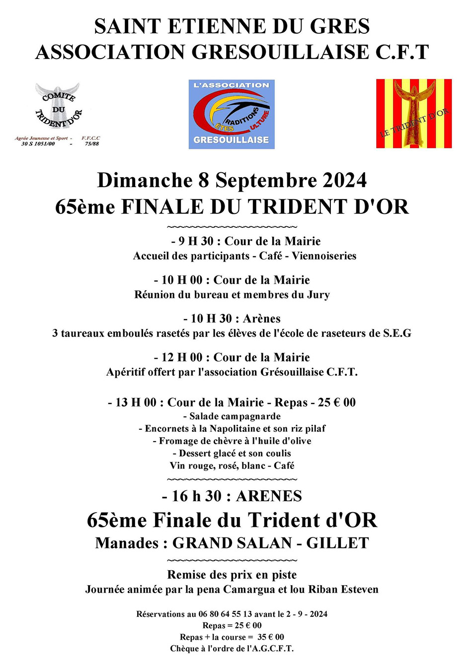  St Etienne du Grés :<br>65ème Finale du Trident d'Or