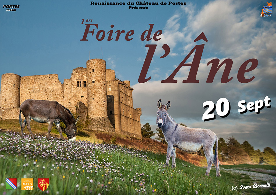 A Portes dans le Gard :<br>1ère Foire à l' Âne
